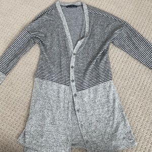 Super cute long gray cardigan